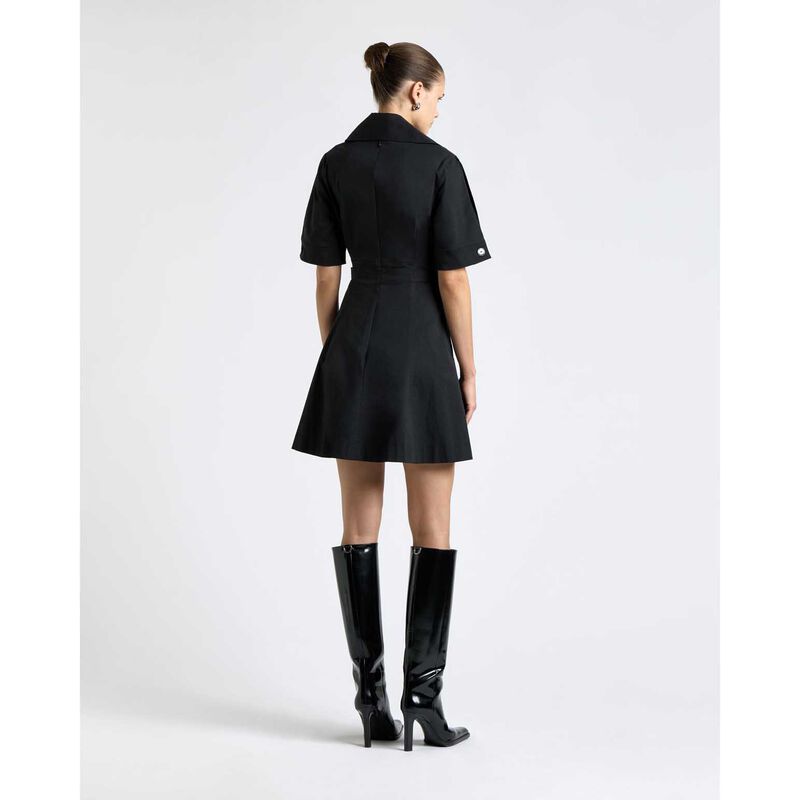 Cue Good Earth Cotton Button Detail Mini Dress image number 1